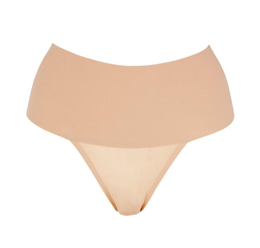 beige thong underwear