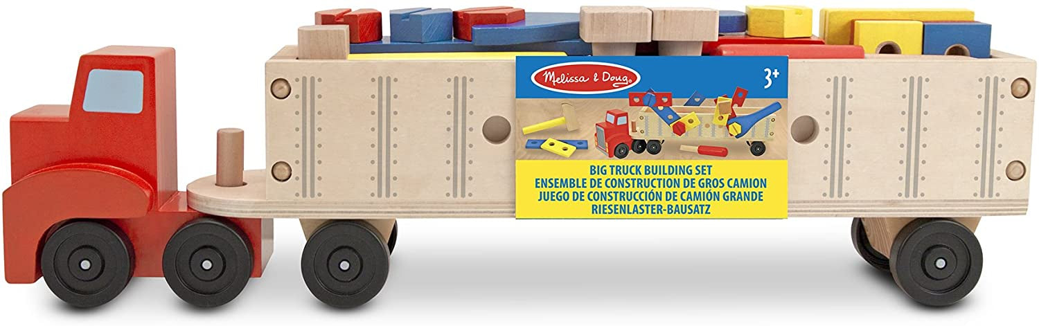 melissa and doug big truck building set