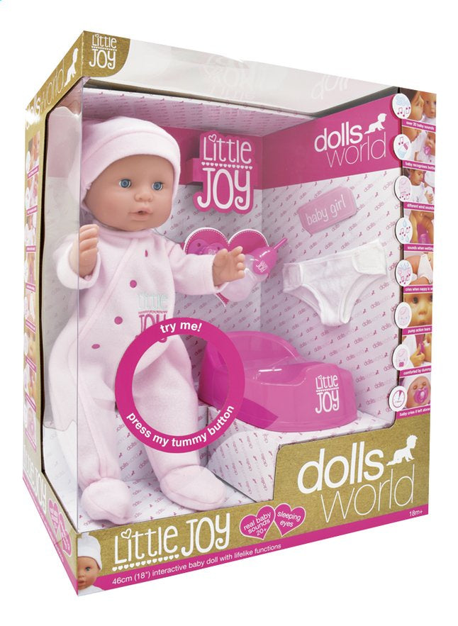 Dolls World Little Joy Interactive Doll 