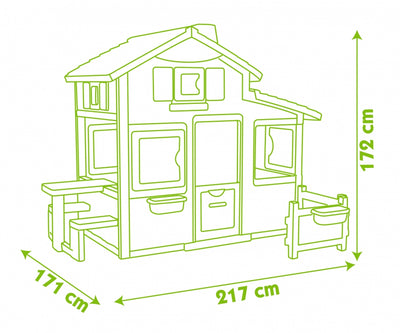 smoby friends playhouse with kitchen