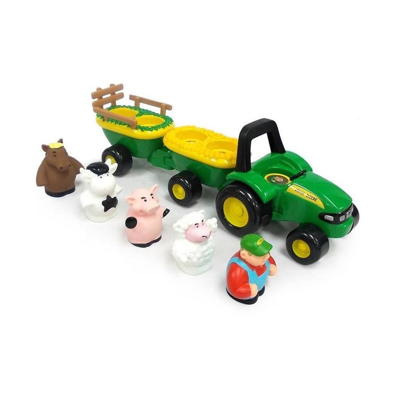 tomy john deere animal sounds hayride preschool toy