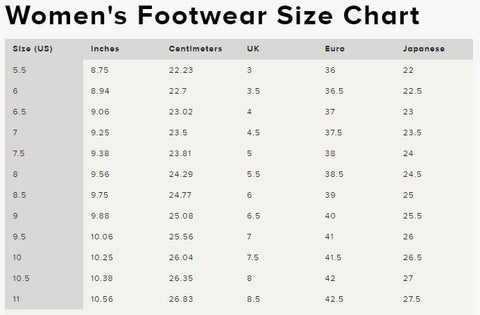 Menu - ARIAT WOMEN's FOOTWEAR SIZE