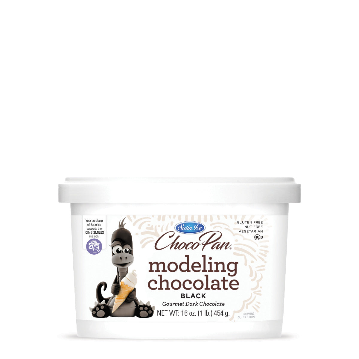 ChocoPan by Satin Ice Black Modeling Chocolate - 5lb. Pail