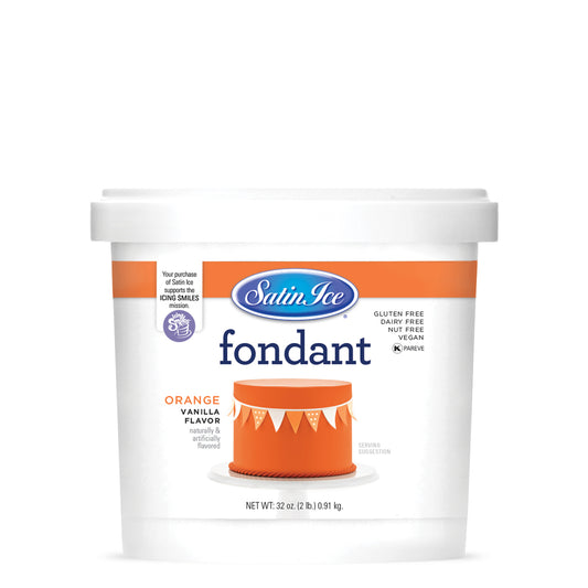 Satin Ice Vanilla Fondant 4 Ounce Black