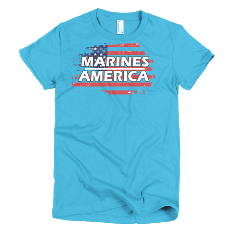 Marines Short sleeve women's t-shirt,  - Sarx Clothing
