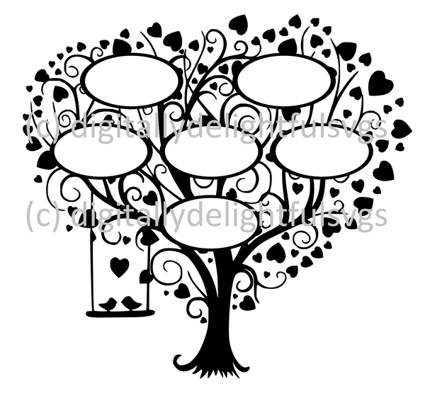 Free Free 269 Cricut Blank Family Tree Svg SVG PNG EPS DXF File