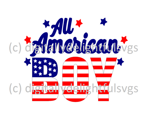All American Boy svg - Digitallydelightfulsvgs