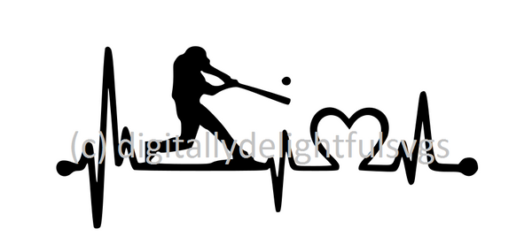 Free Free Baseball Heartbeat Svg 798 SVG PNG EPS DXF File