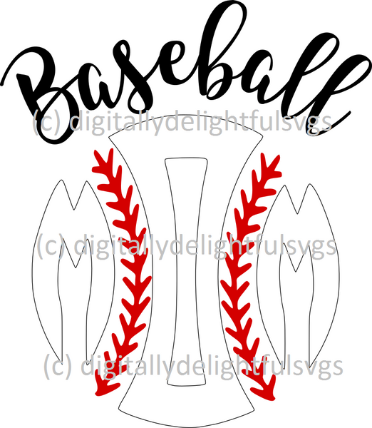 Download Baseball mom initials svg - Digitallydelightfulsvgs