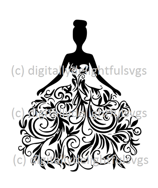 Free Free 250 Wedding Dress Svg SVG PNG EPS DXF File