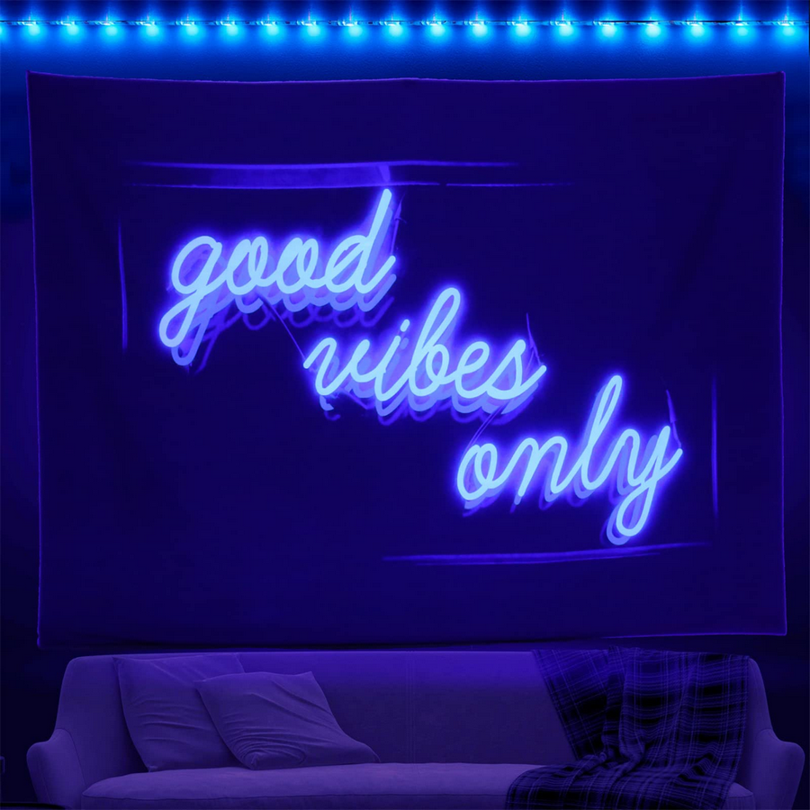 Good vibes only neon sign