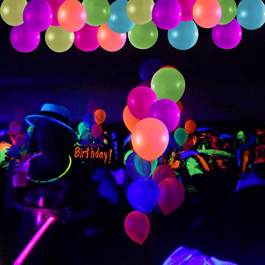 Glow-in-the-dark balloons