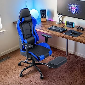 Shahoo Gaming Chair with Footrest