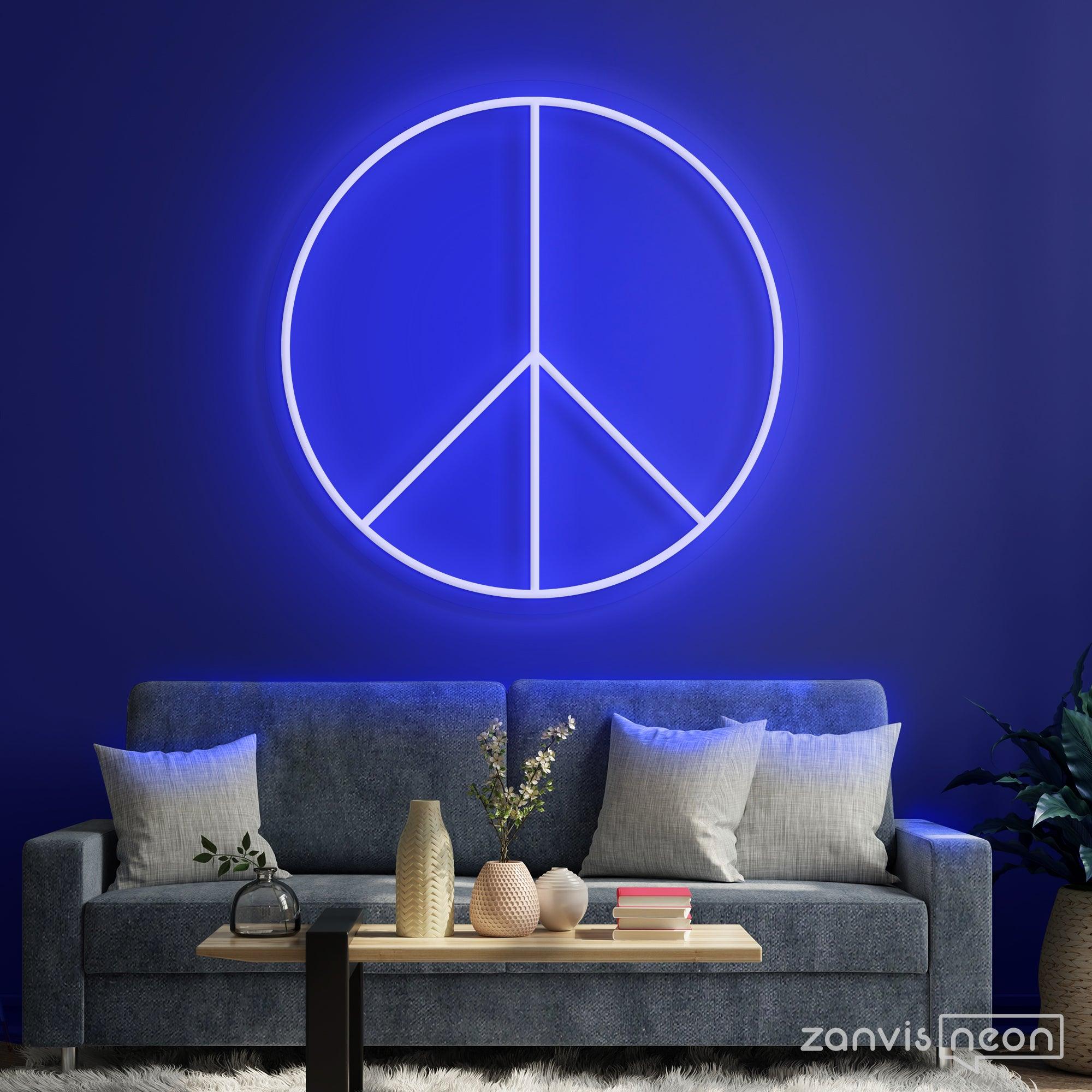 Peace neon sign