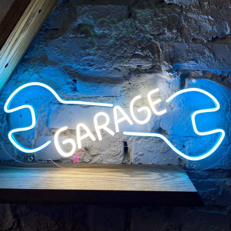 Neon led garage