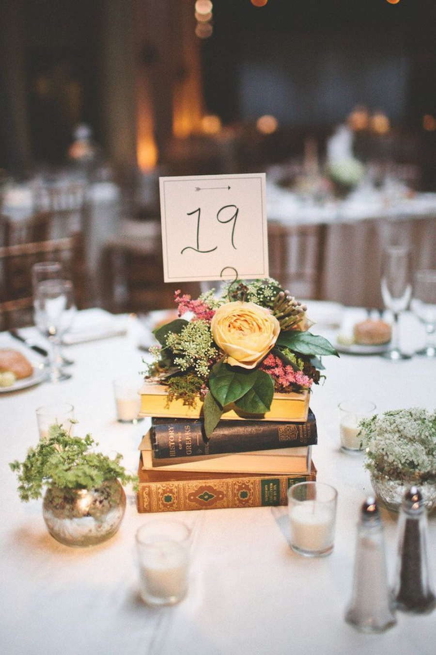 A literary-inspired table arrangement