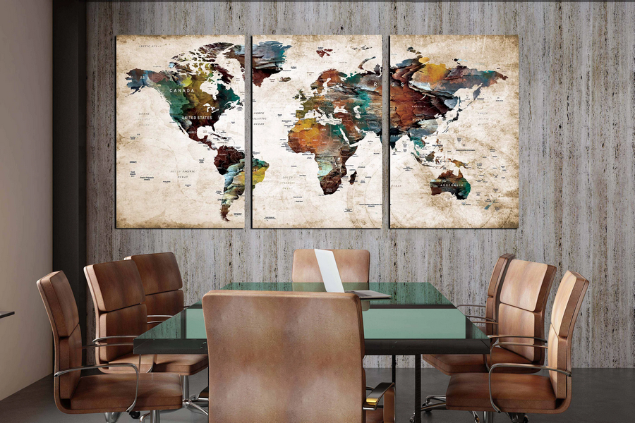 Hang Large World map