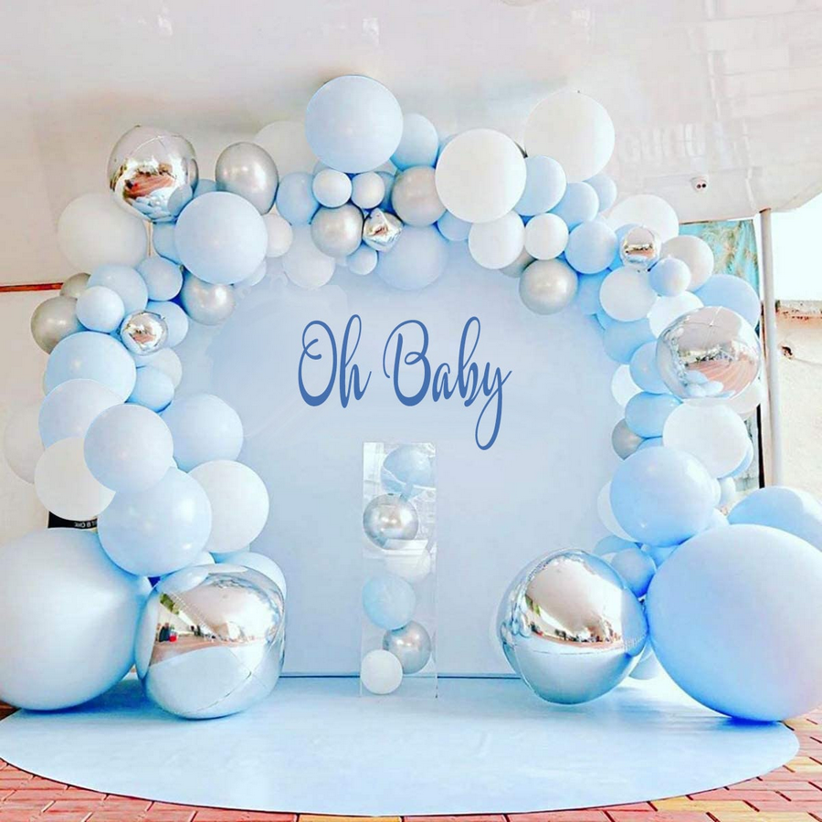 Baby Blue Balloon Garland