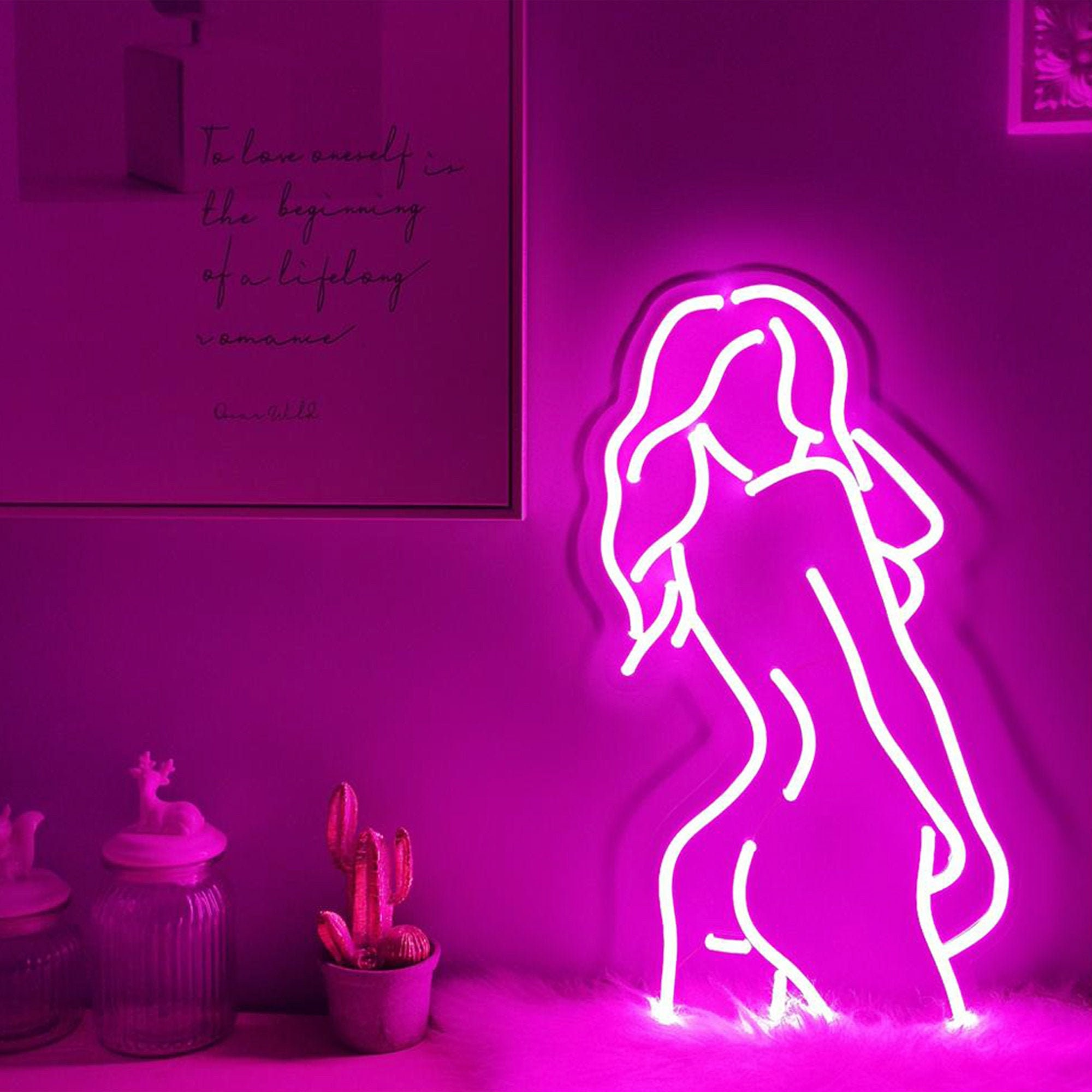 "Beauty Pose" neon sign