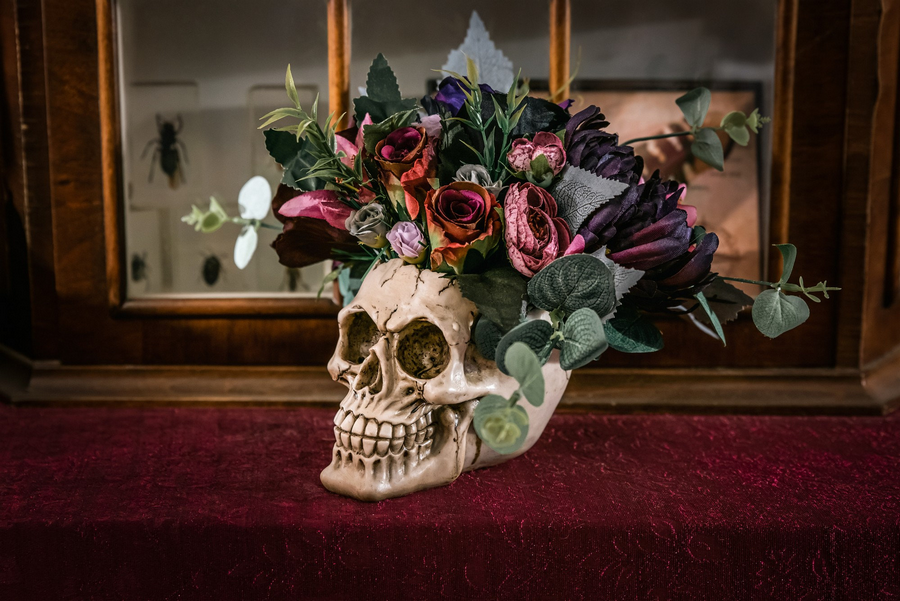 Skull Flower Arrangement