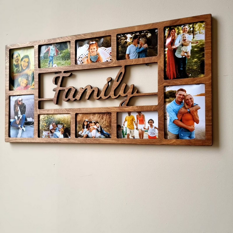 Family custom photo collage