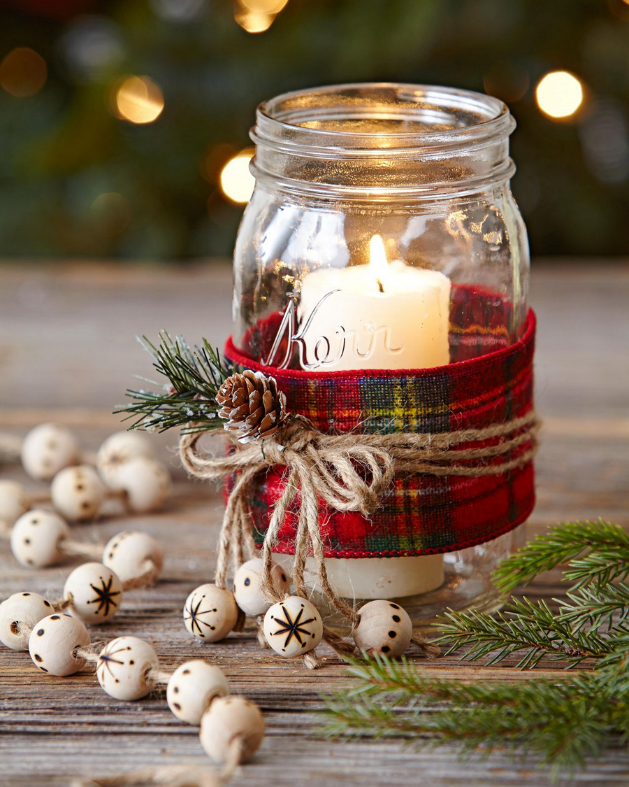 Mason Jar Candle Holders