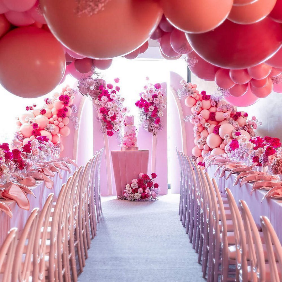 Dreamy Balloon Ceiling For Pink Lovers