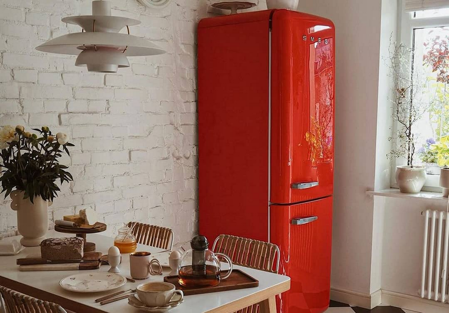 Incorporate vintage retro fridge