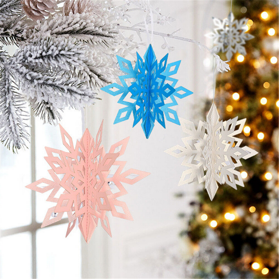 Hanging Paper Snowflakes