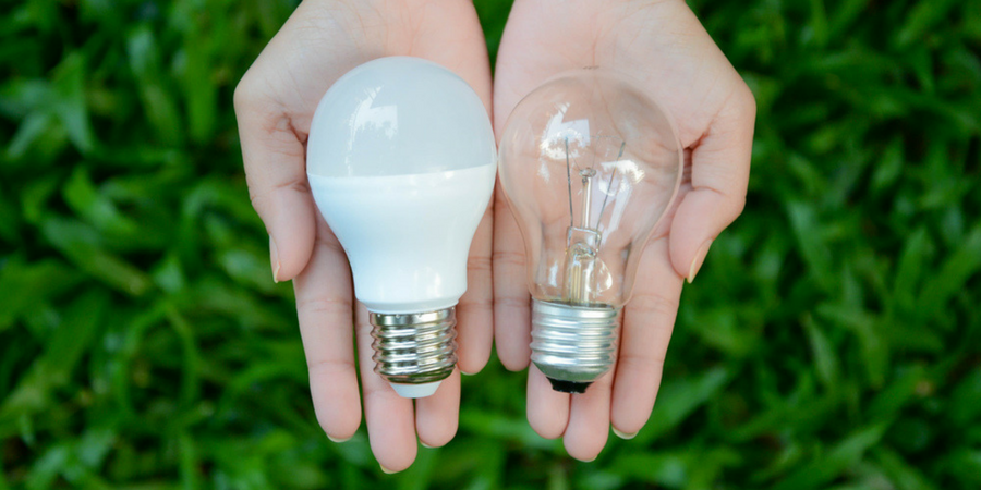 LED lighting vs incandescent bulbs