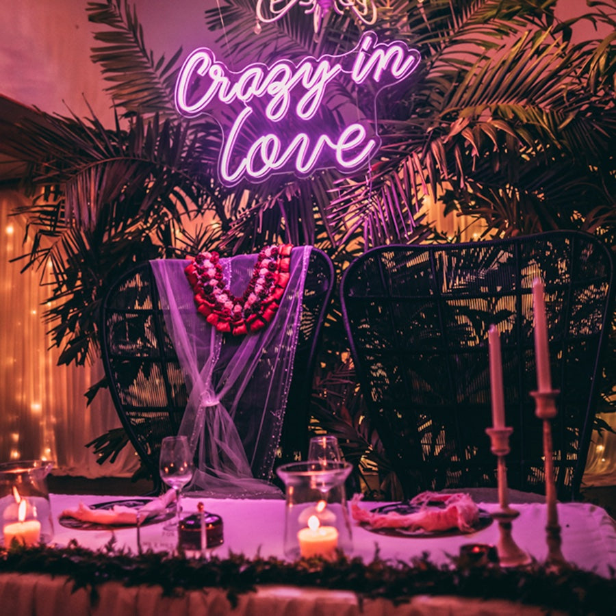 Crazy In Love Wedding Neon Sign