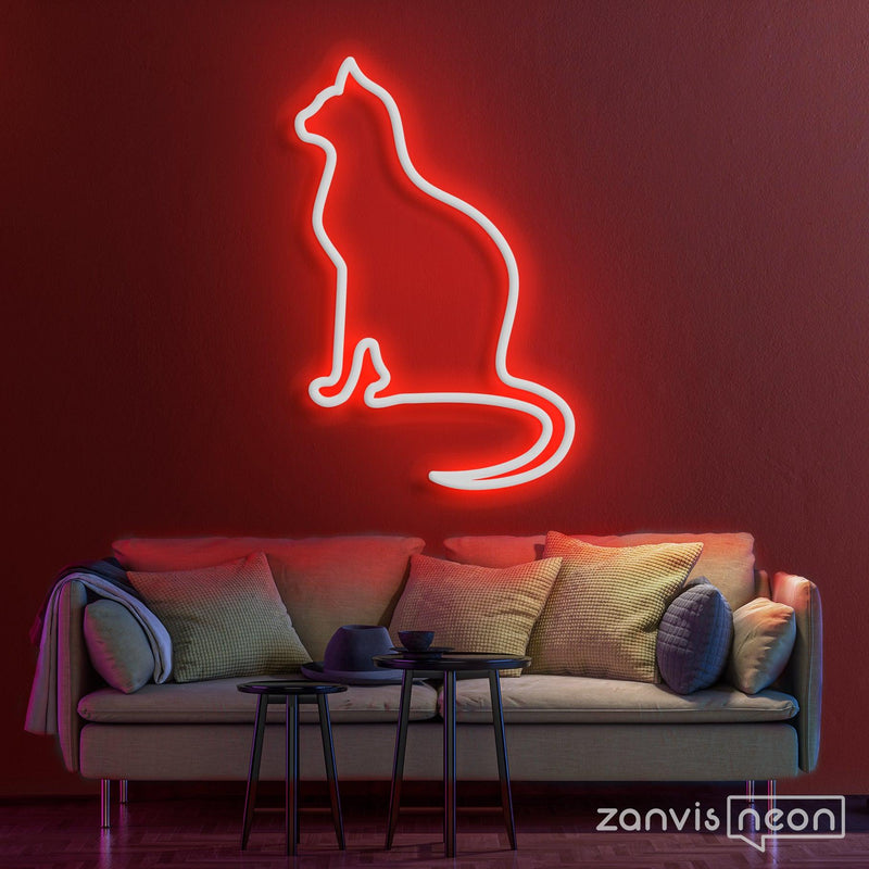 PEACEFUL CAT LED NEON SIGN