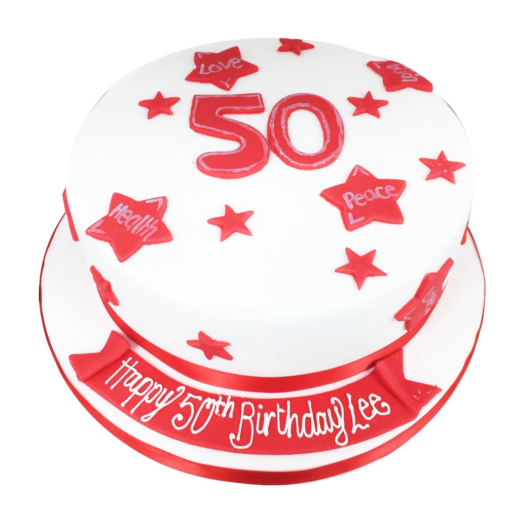 design for 50th birthday cake