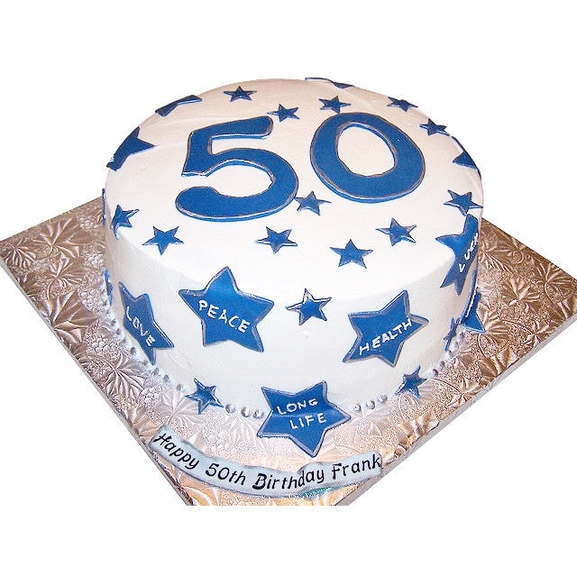 50th Birthday Cake - Buy Online, Free UK Delivery – New Cakes