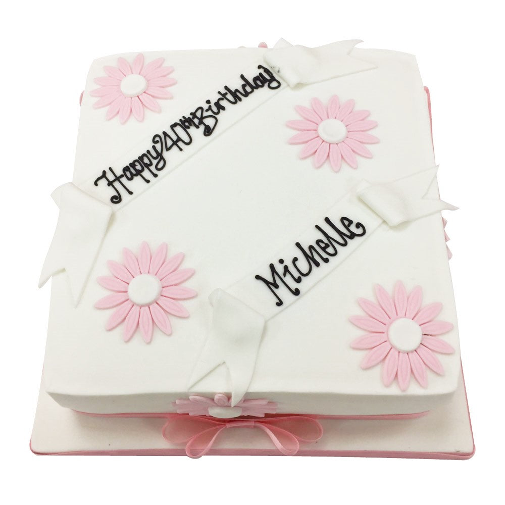 Flower Cake - Buy Online, Free UK Delivery - New Cakes