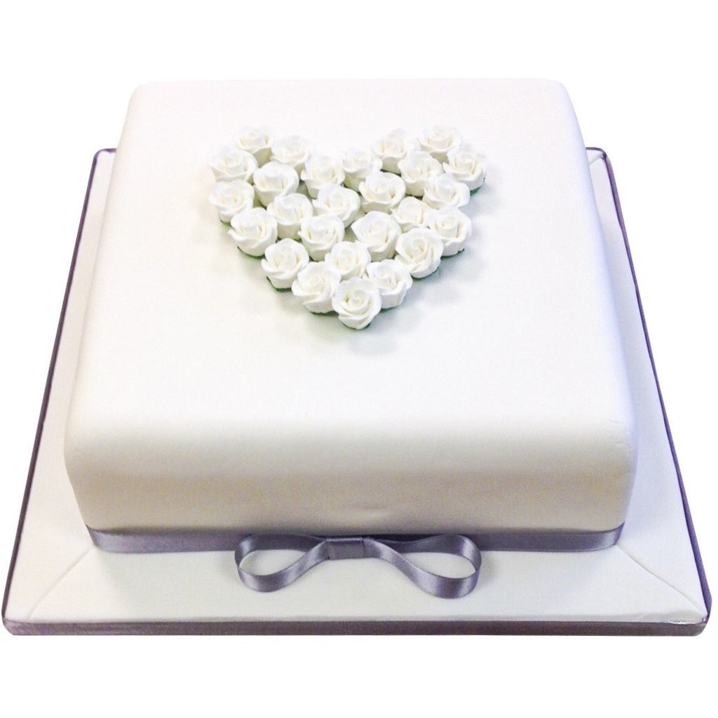 Silver Wedding Anniversary Cake - Buy Online, Free UK Delivery – New Cakes