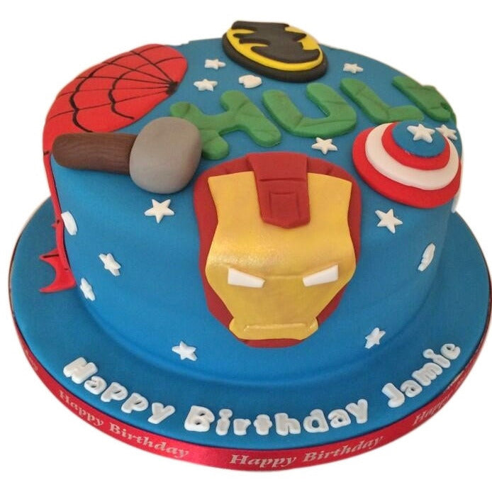 Marvel Birthday Cake - £89.95 - Buy Online, Free UK ...