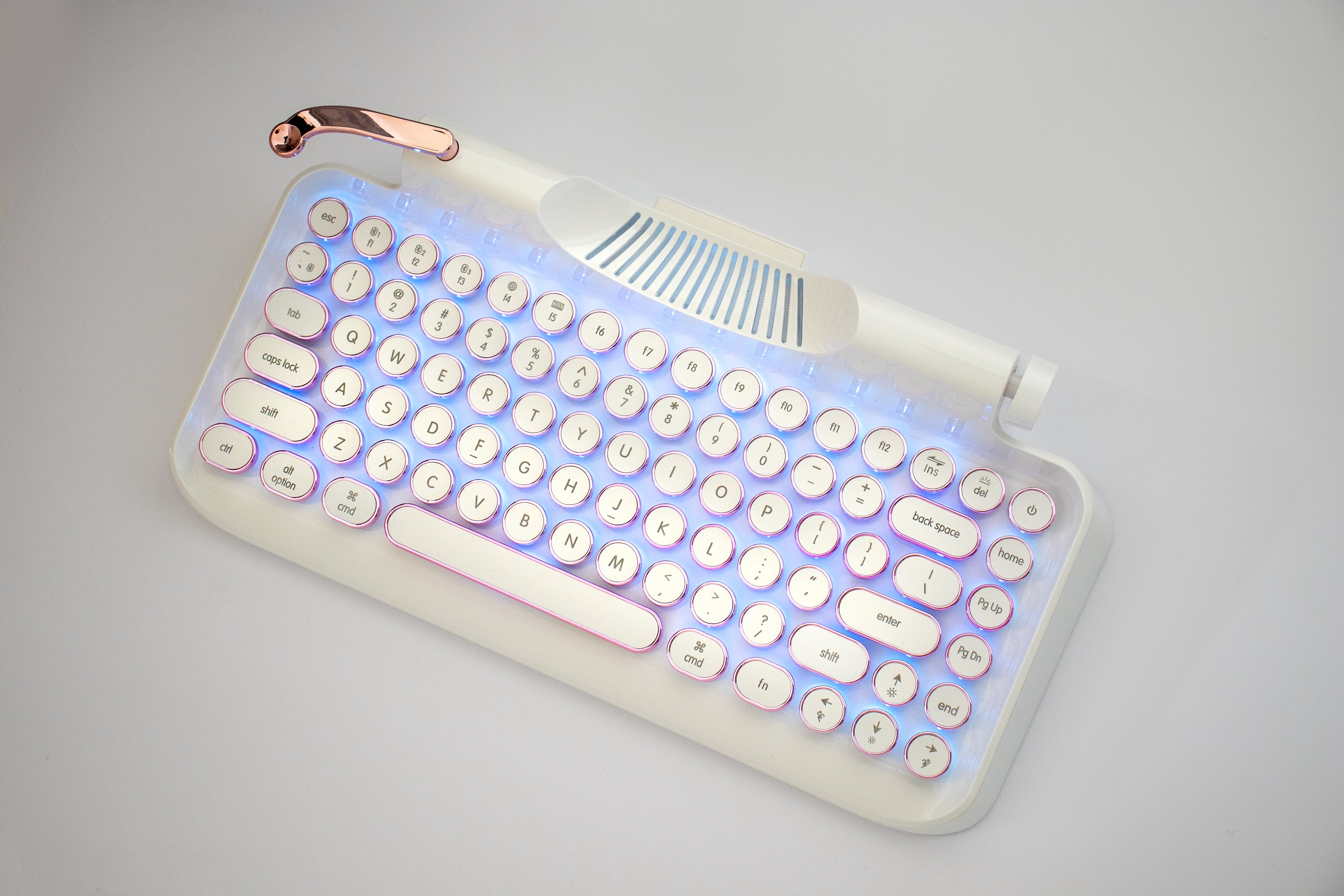 keyboard pink and white