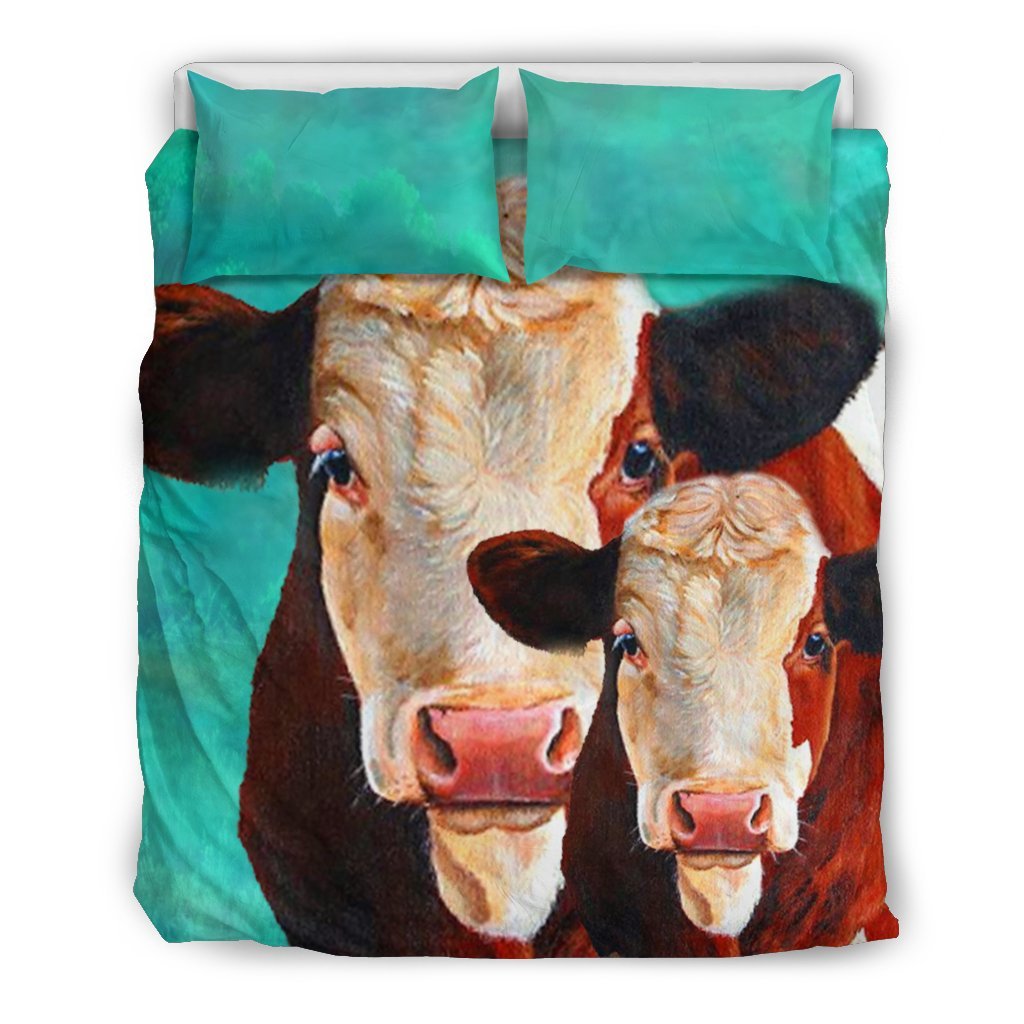 Simmental Cattle Cow Print Bedding Set Free Shipping