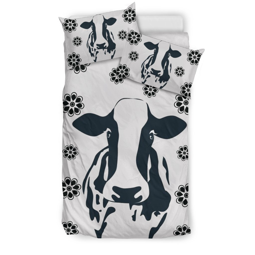 Cow With Flowers Print Bedding Sets Free Shipping Innovative