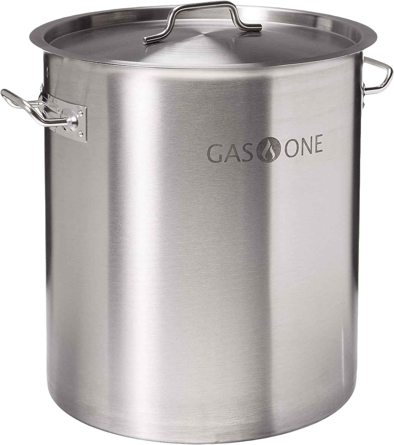 GasOne Stainless Steel Stockpot – 20qt Stock Pot with Lid and Capsule  Bottom – Heavy-Duty Cooking Pot for Beer Brewing, Soup, Seafood Boil –  Satin