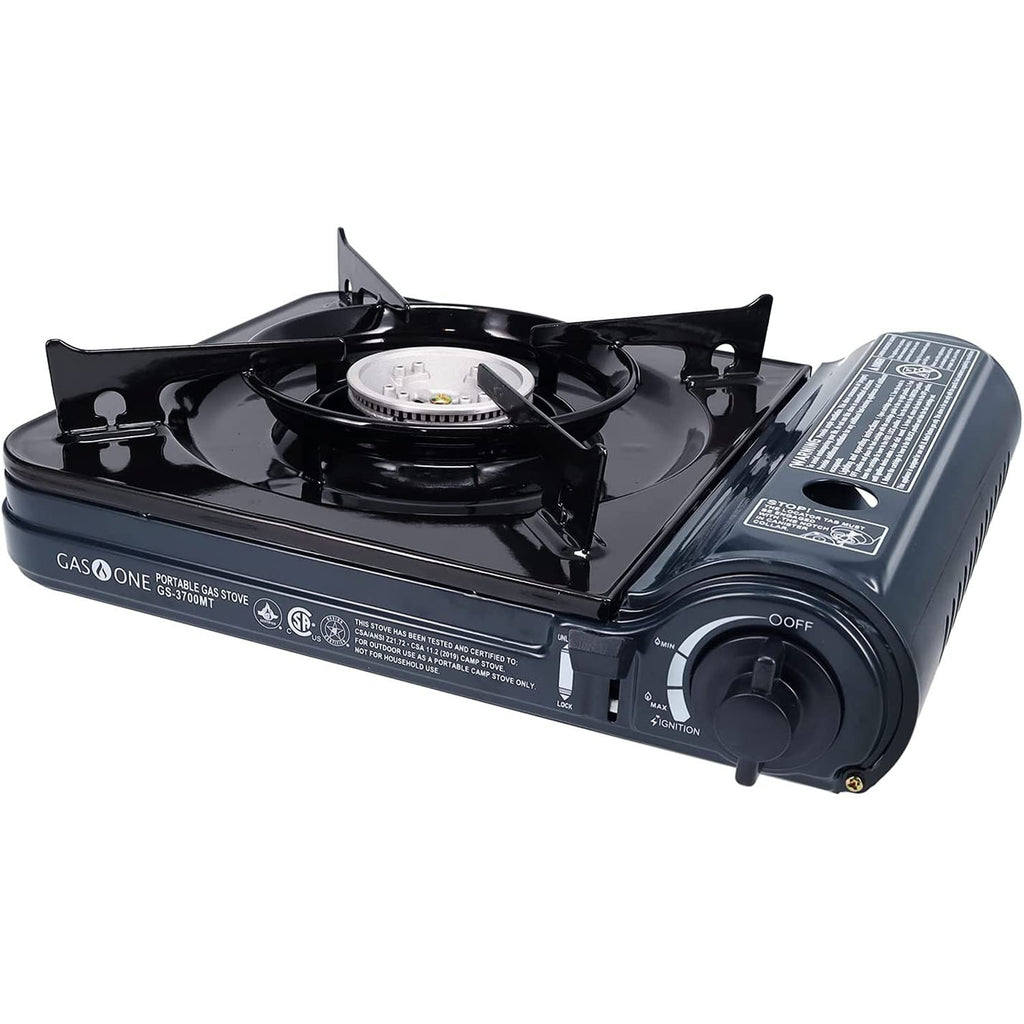 Gasone Gs-3900pb Dual Fuel Portable Stove 15,000BTU with Brass Burner Head, Dual Spiral Flame GAS Stove - Patent Pending