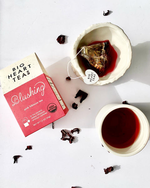 Big Heart Tea's Blushing Tea featured in the XO Marshmallow, marshmallow of the month club