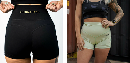 Concealed carry clothing for ladies - luxe high-waisted shorts.