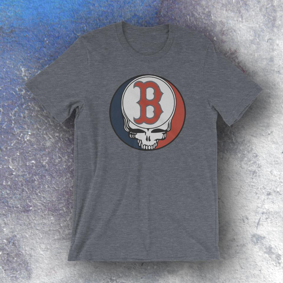 Grateful Dead Steal Your Face Boston Red Sox T Shirt Draw The Line Apparel