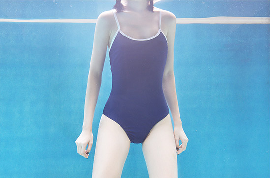 japanese blue swimsuit