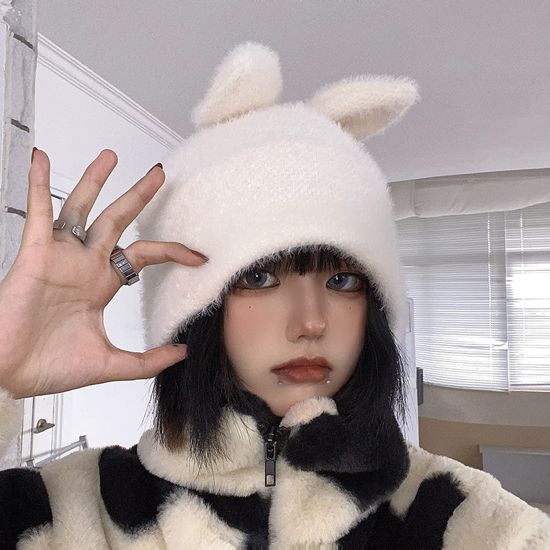 INS cute rabbit woolen hat YV44535 – Youvimi