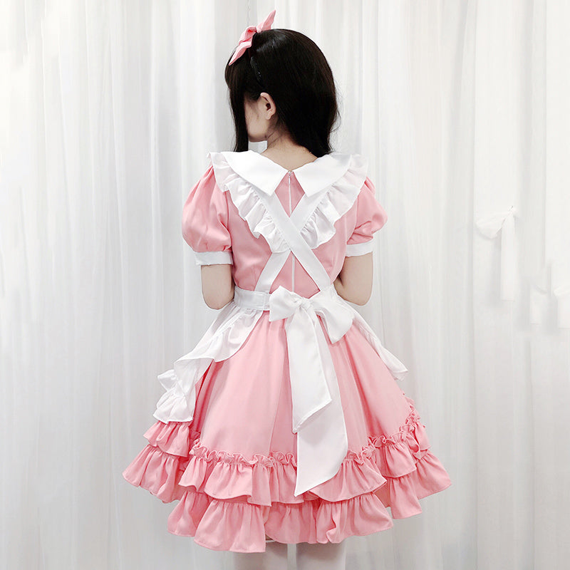 Lolita pink maid dress suit YV43593 – Youvimi