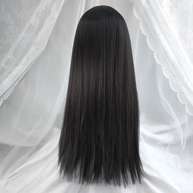 Natural black long straight wig YV43557 – Youvimi