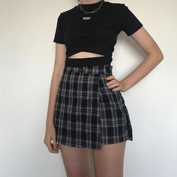 tee shirt and skirt